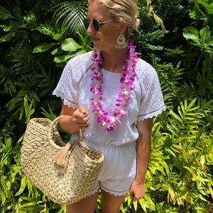 White Lace Romper-like New